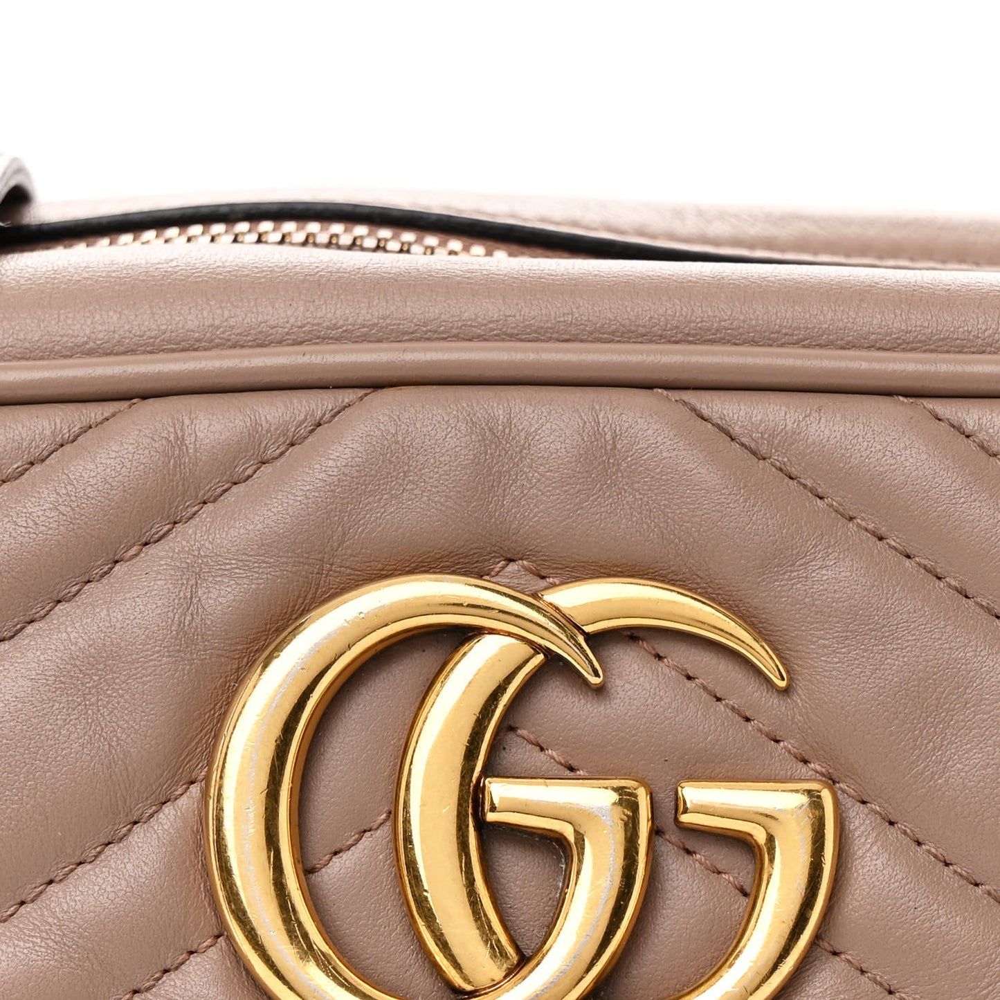 Calfskin Matelasse Small GG Marmont Chain Shoulder Bag Porcelain Rose