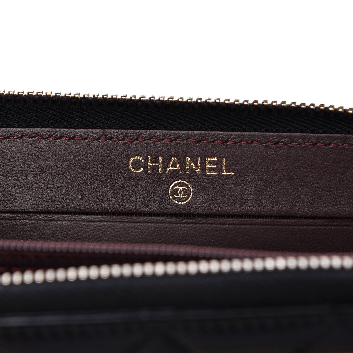 Lambskin Quilted Small Trendy CC Zip Around Wallet Black