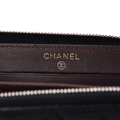 Chanel Lambskin Quilted Small Trendy CC Zip Around Wallet Black 6 of 8