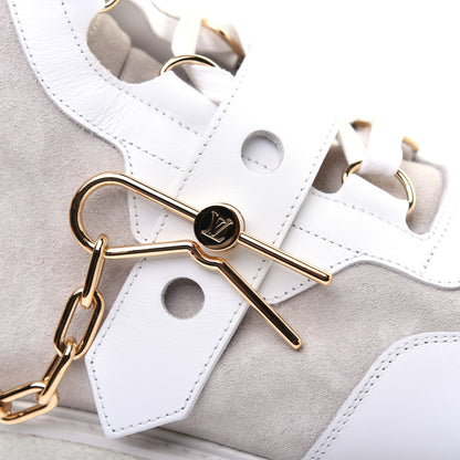 Louis Vuitton Calfskin Suede Mens Creeper Ankle Boots 10 White 15 of 16