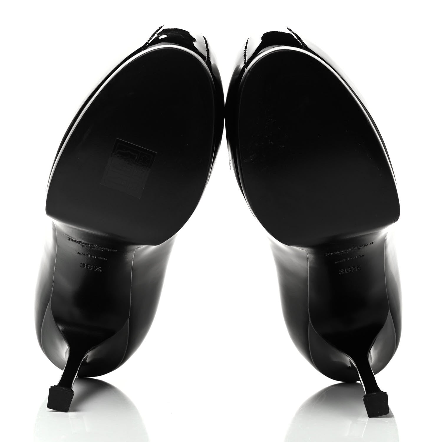 Saint Laurent Patent Tribtoo 80 Platform Pumps 36.5 Black 5 of 7