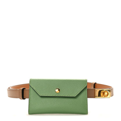 Hermes Epsom Kelly Pocket Belt Chai Vert Criquet Citron Bleu Du Nord 3 of 7