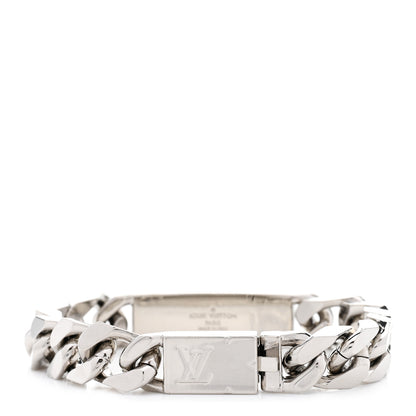 Louis Vuitton Zamac Palladium Monogram Chain Bracelet Silver 3 of 7