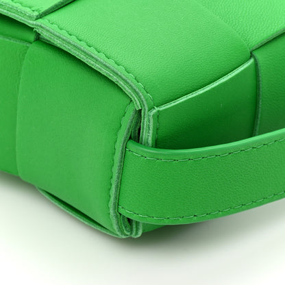 Bottega Veneta Lambskin Maxi Intrecciato Extra Mini Cassette Crossbody Bag Parakeet 11 of 12