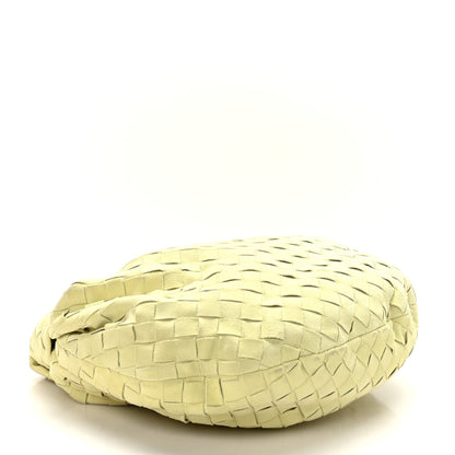 Bottega Veneta Suede Calfskin Intrecciato Teen Jodie Hobo Lemon Wash 4 of 8