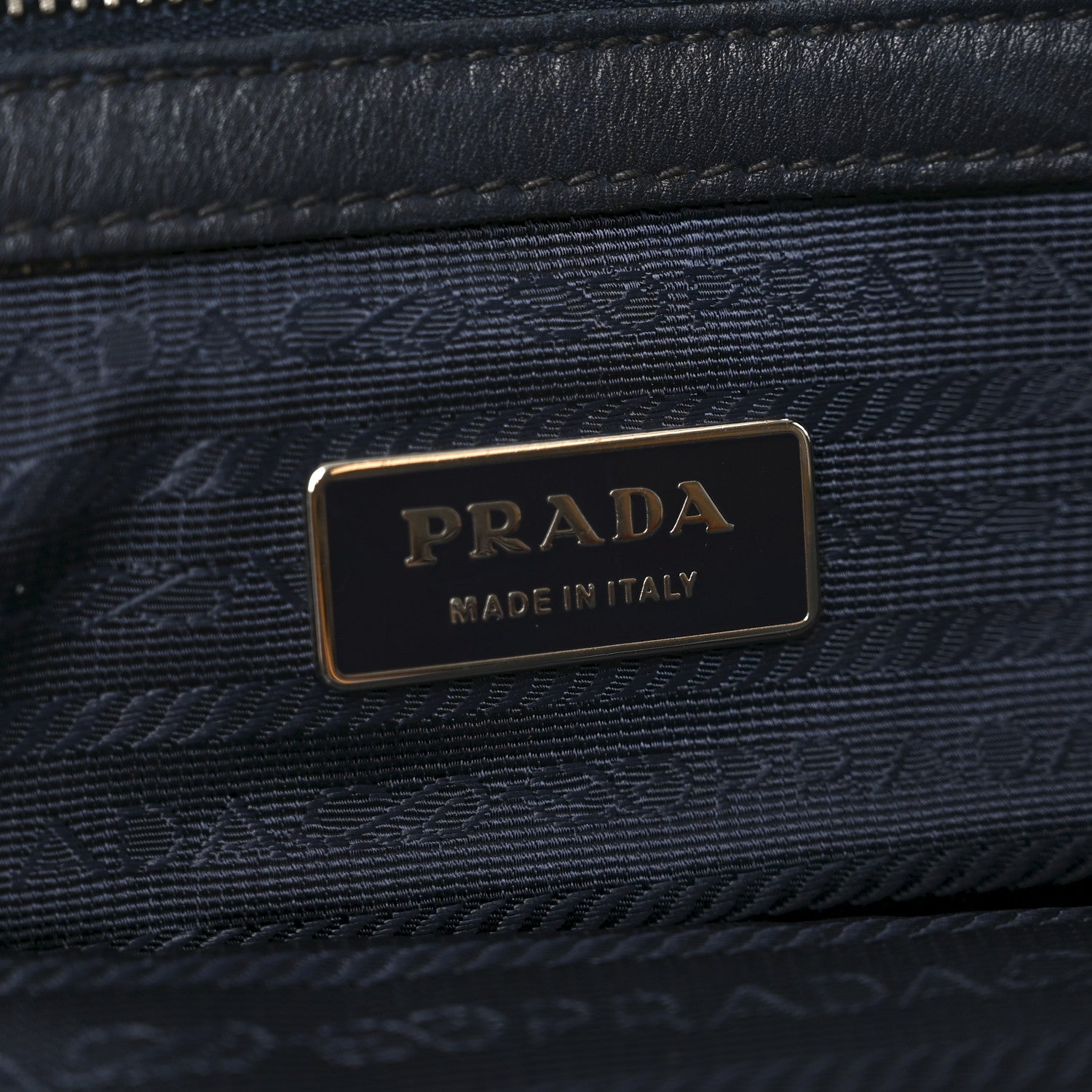 Prada Box Embossed Logo Bowler Black 6 of 8