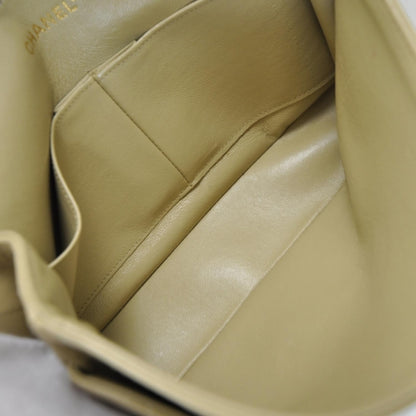 Chanel Lambskin Medium Double Flap Beige GHW 8 of 12
