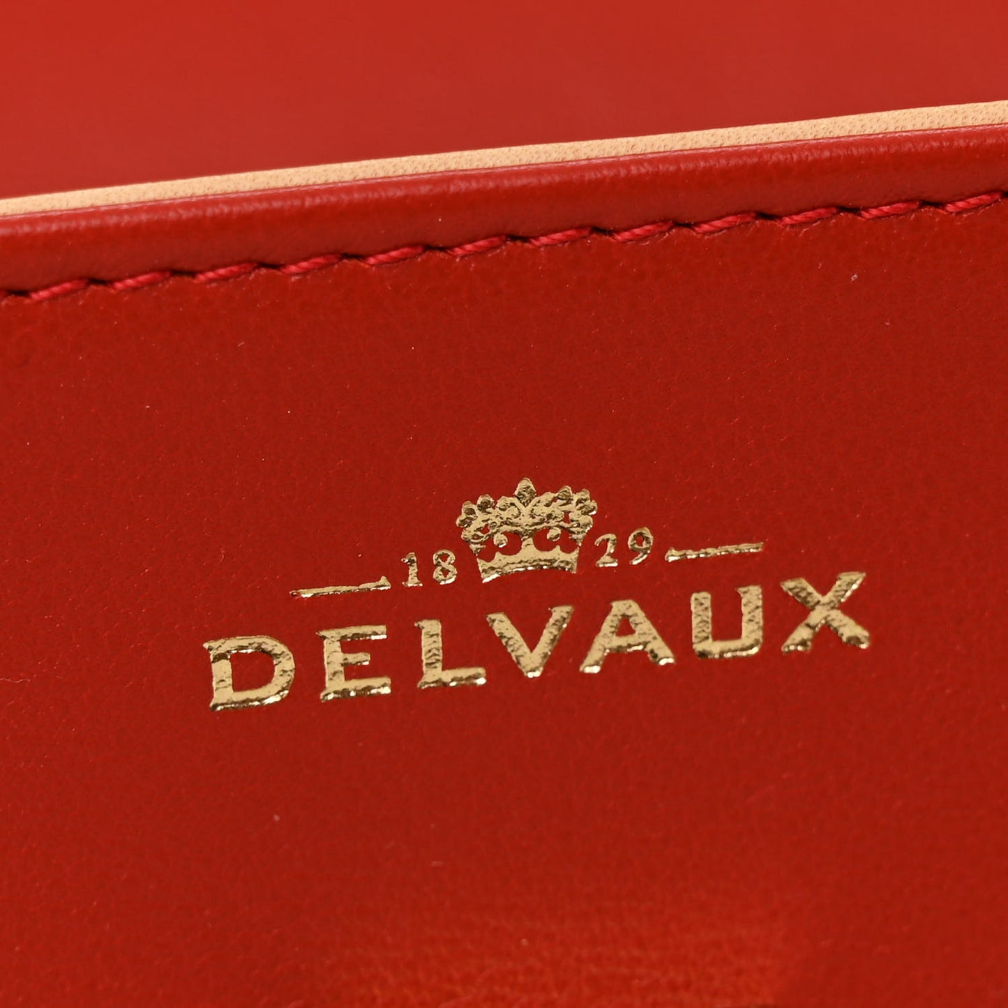 Calfskin MM Tempete Satchel Scarlet Red