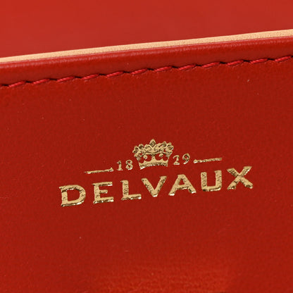 Delvaux Calfskin MM Tempete Satchel Scarlet Red 6 of 12