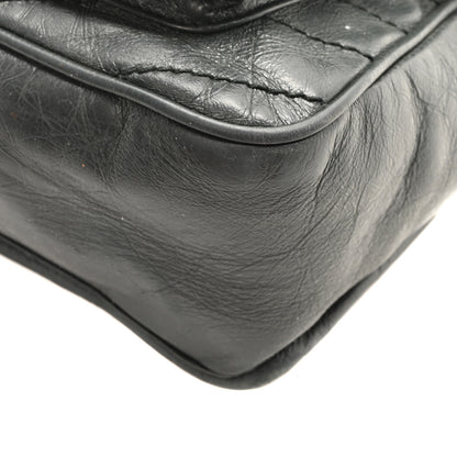 Saint Laurent Crinkled Calfskin Matelasse Monogram Medium Niki Chain Satchel Storm 10 of 10