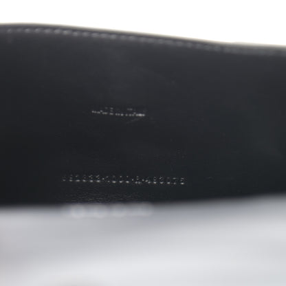 Balenciaga Shiny Calfskin Monochrome Crocodile Embossed Hourglass Top Handle Bag XS Black 10 of 11