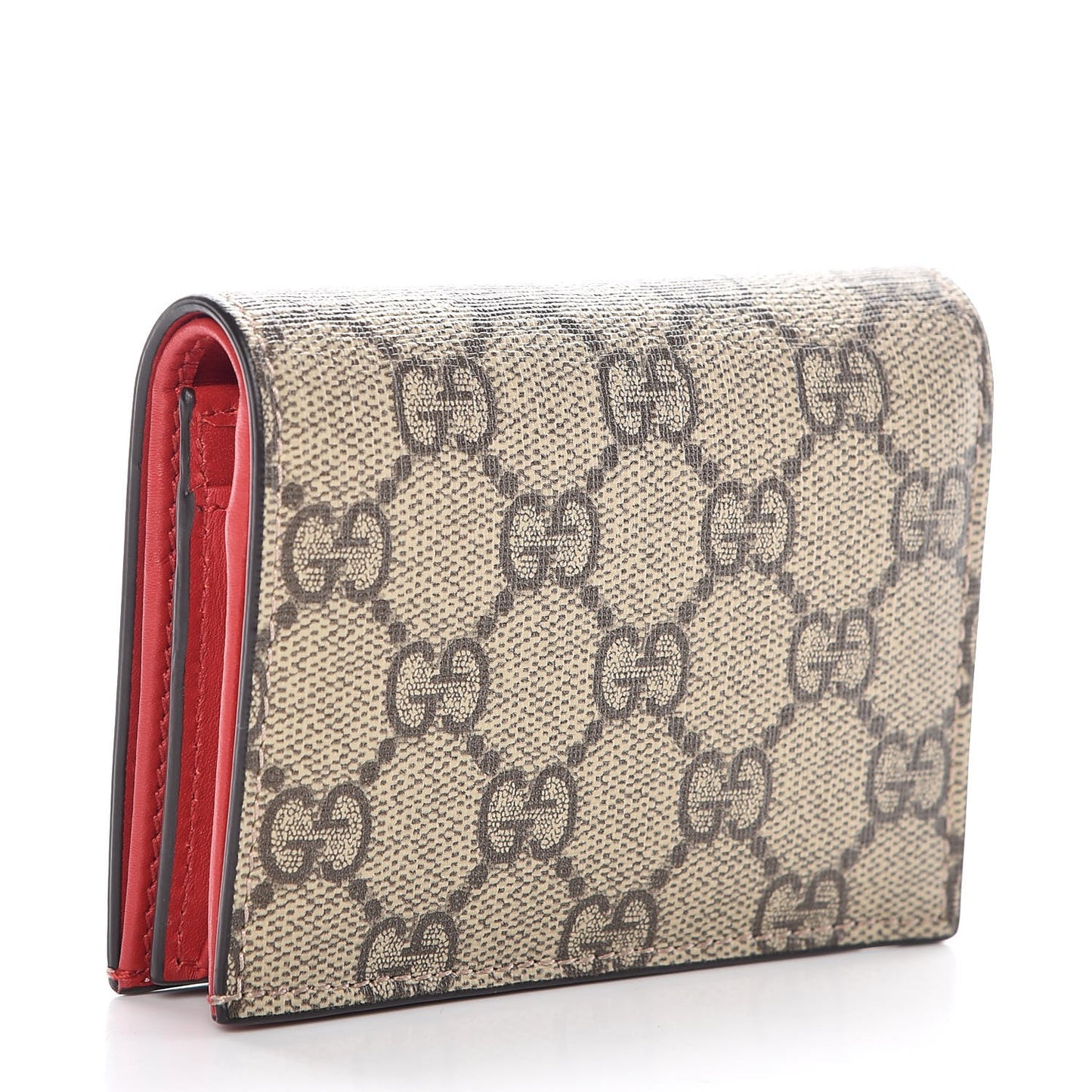 Soft GG Supreme Monogram Rainbow Embroidered Card Case Wallet