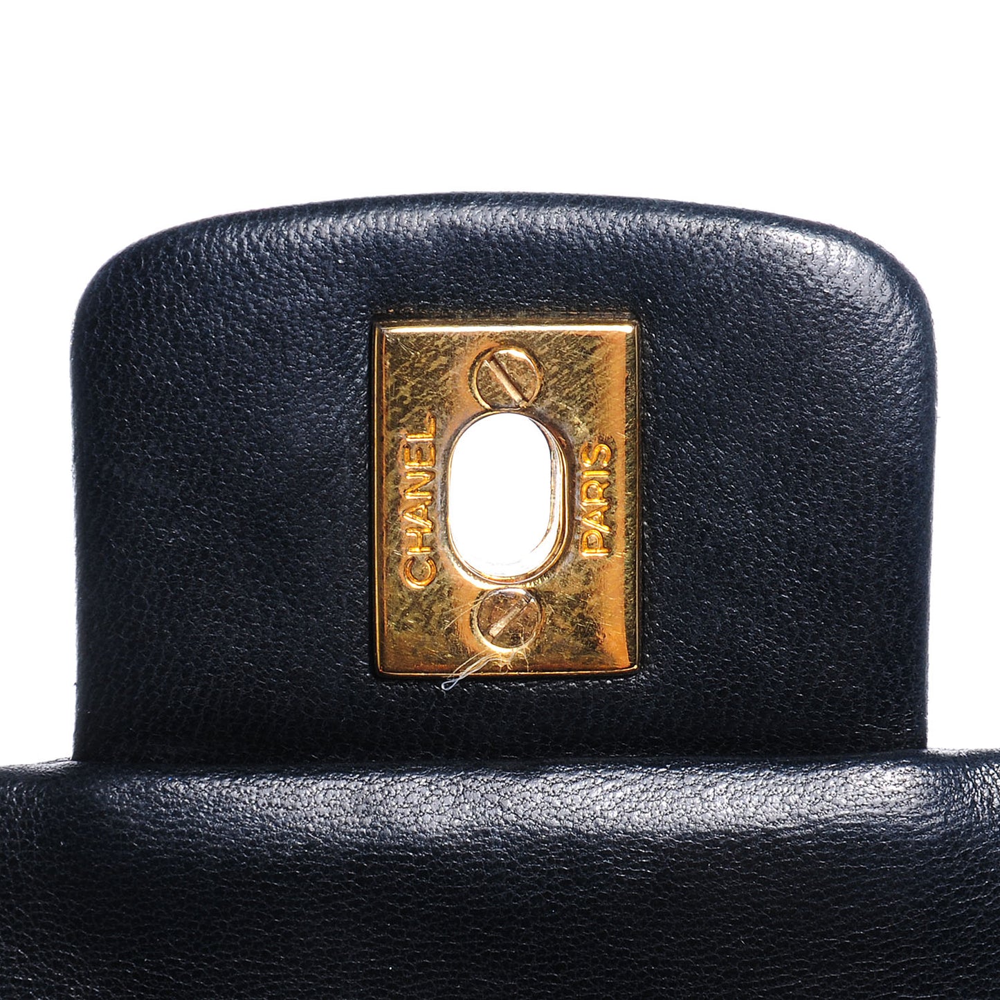 Lambskin Quilted Medium Single Flap Black