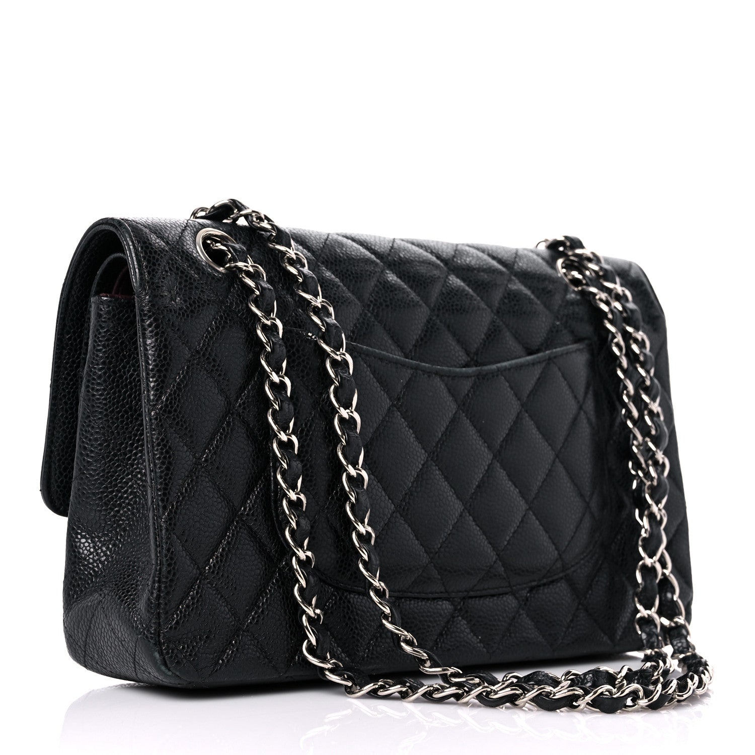 Chanel Caviar Quilted Medium Double Flap Black 2 of 22
