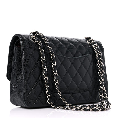 Chanel Caviar Quilted Medium Double Flap Black 2 of 22