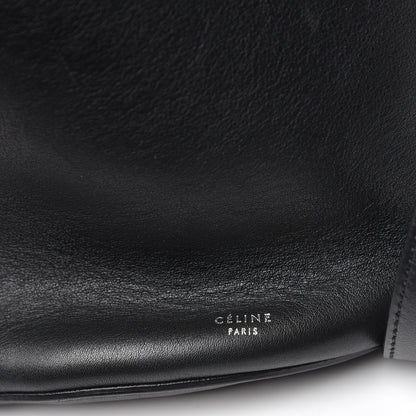 Celine Smooth Calfskin Long Strap Big Bucket Bag Black 7 of 11