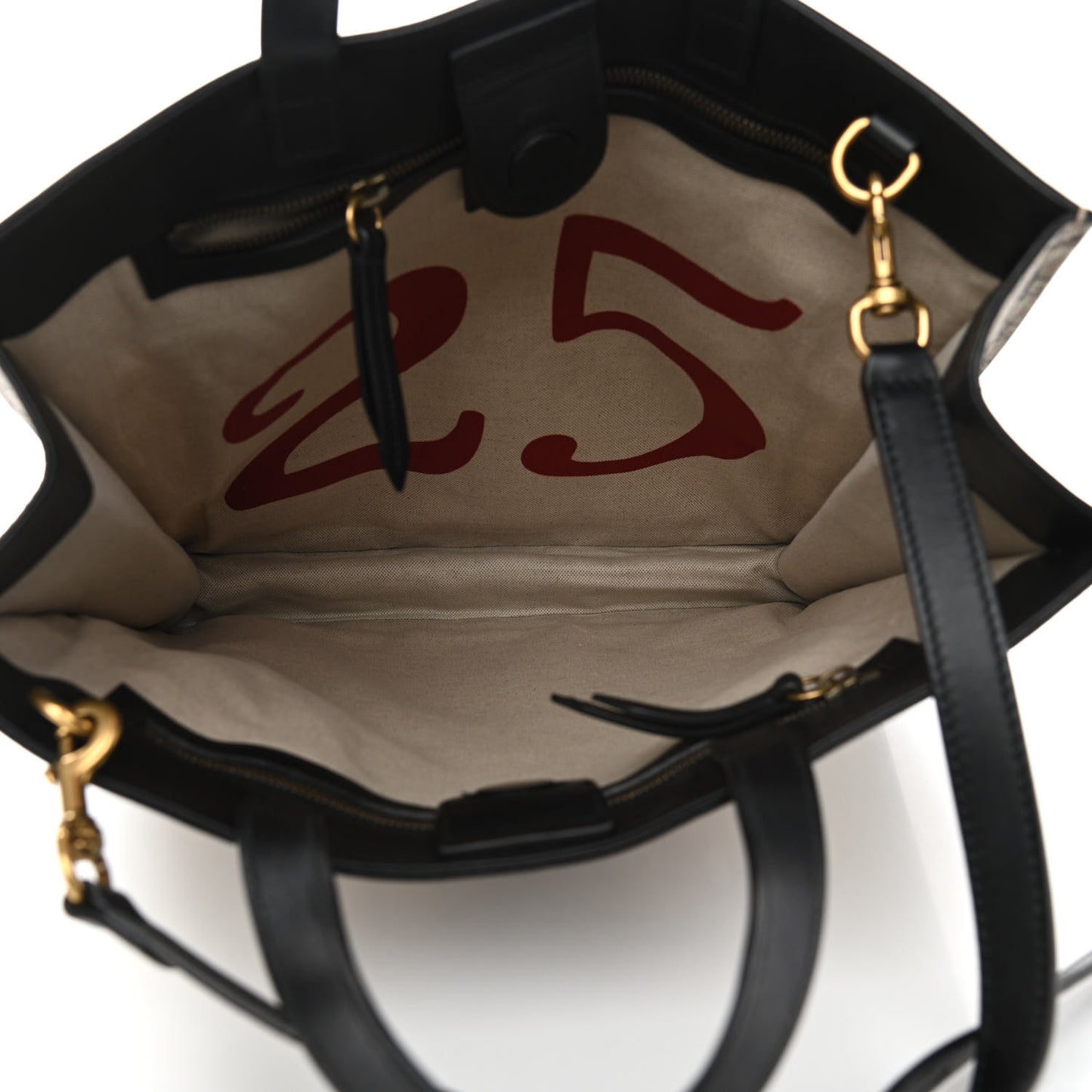 GG Supreme Monogram L'Aveugle Par Amour Print Vertical Tote Black