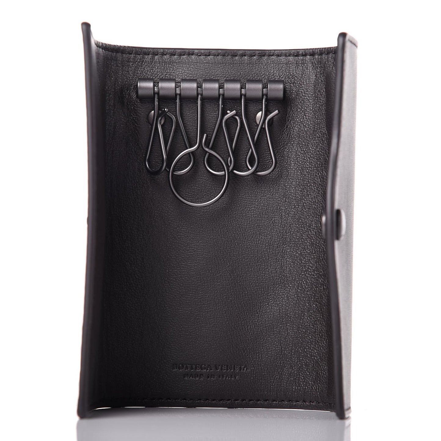 Nappa Intrecciato 6 Key Holder Espresso