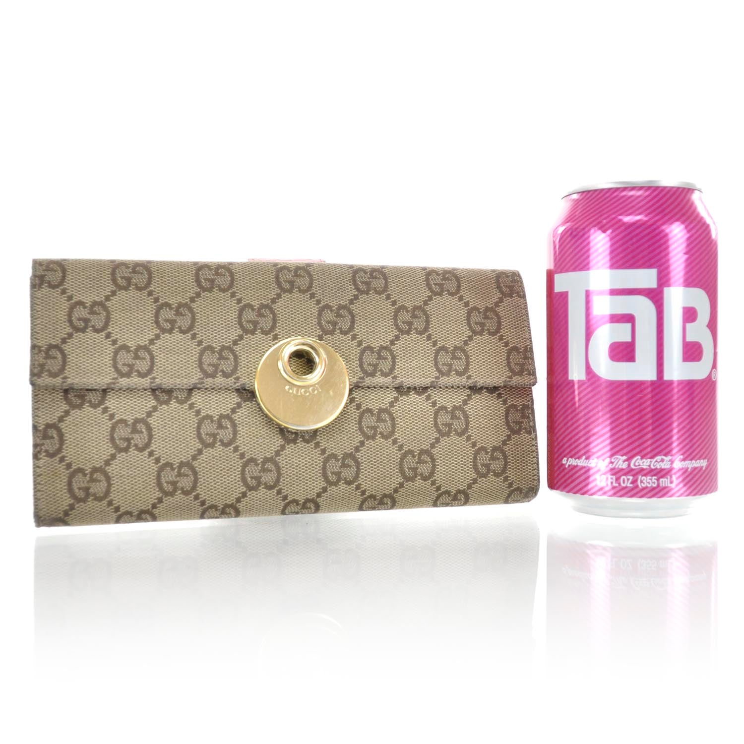 Gucci Monogram Continental Eclipse Wallet Pink 2 of 8
