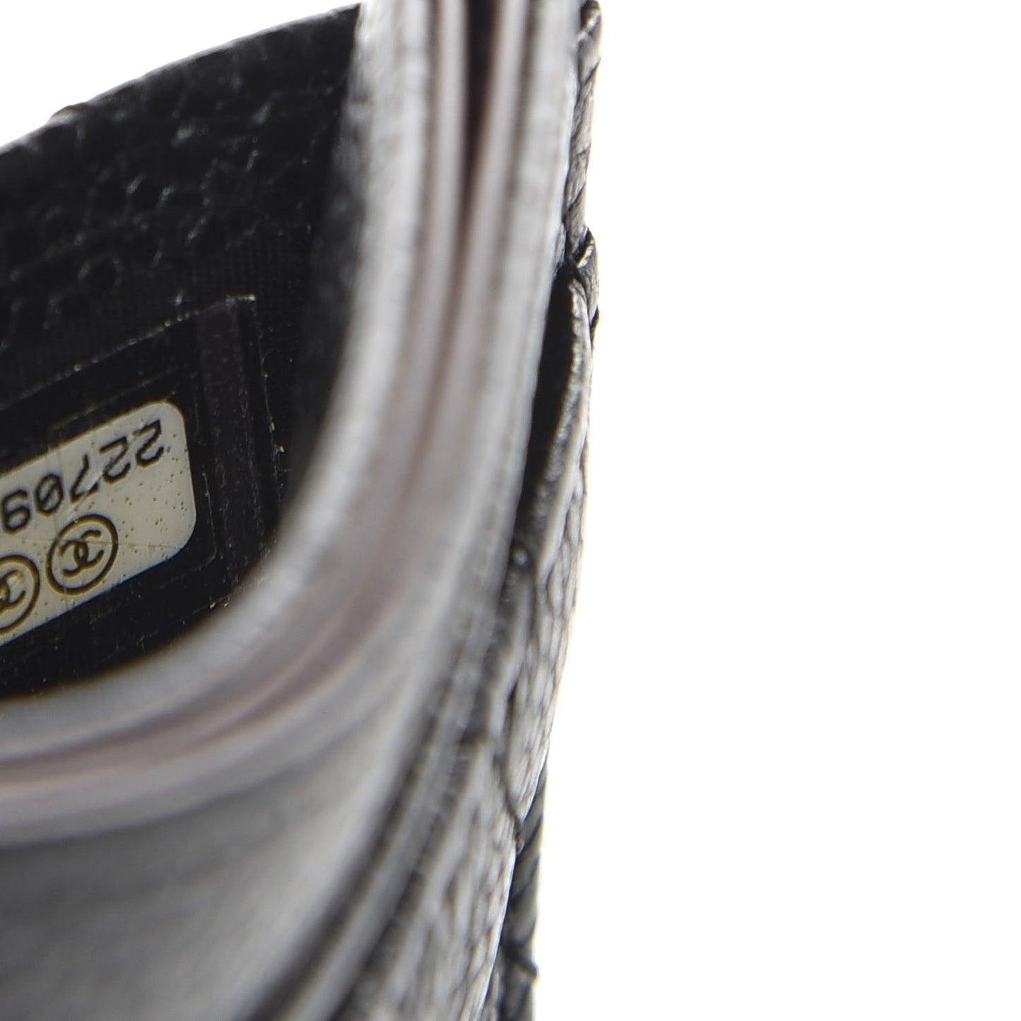 Caviar Quilted Card Holder Black