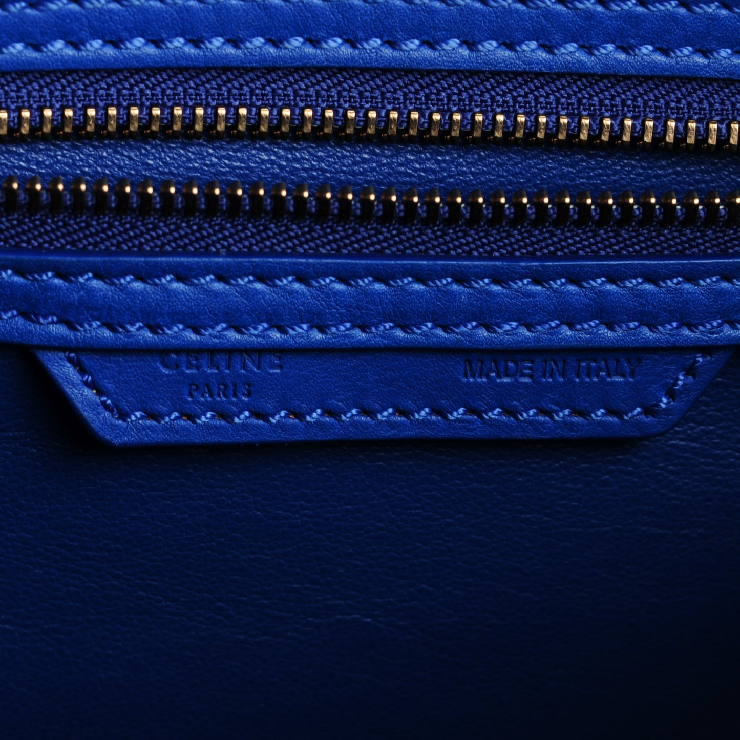 Smooth Calfskin Micro Luggage Royal Blue