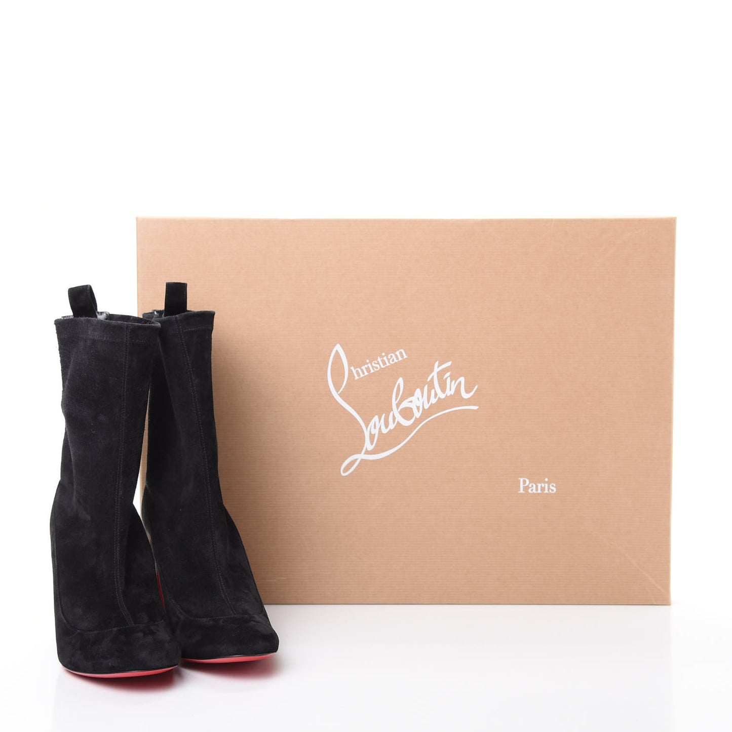 Veau Velours Stretch Gena 85 Bootie 35 Black