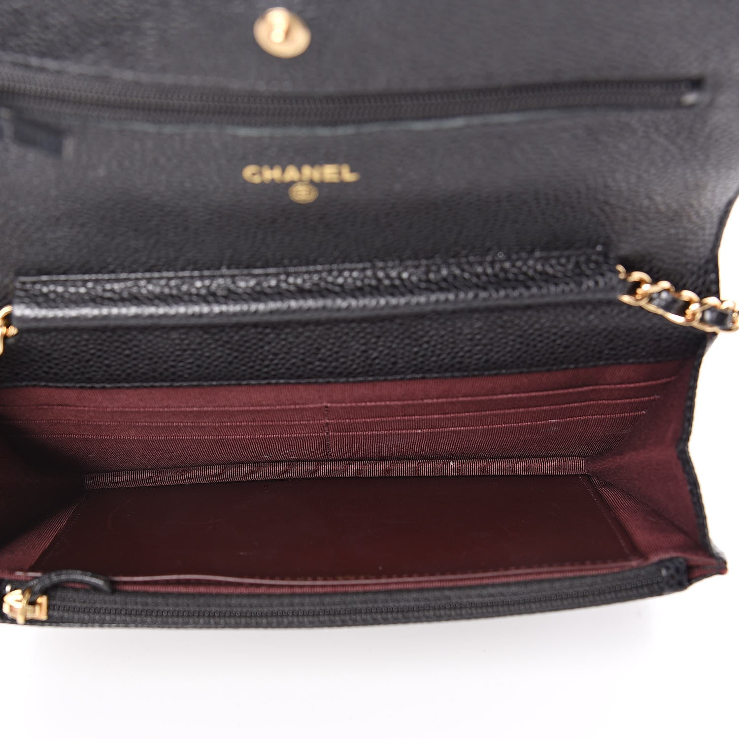 Chanel Caviar Quilted Wallet On Chain WOC Black 5 of 12