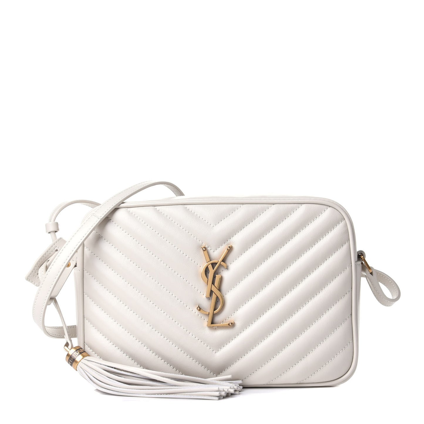 Calfskin Matelasse Monogram Lou Camera Bag Crema Soft