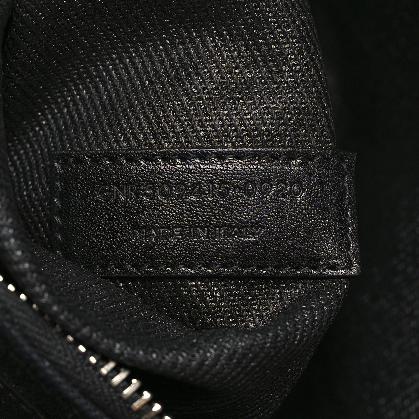 Linen Calfskin Rive Gauche Tote Black