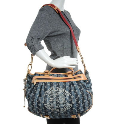 Louis Vuitton Denim Raye Cabas GM 2 of 7