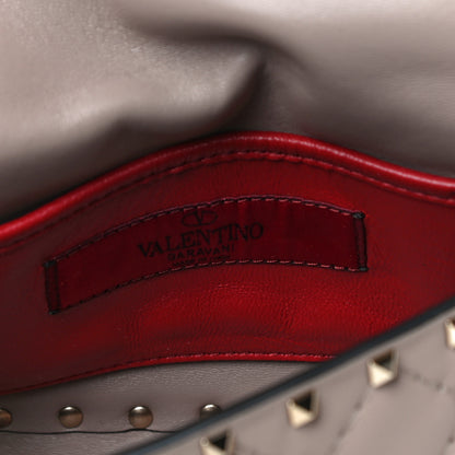 Valentino Garavani Nappa Small Rockstud Spike Shoulder Bag Poudre 8 of 10
