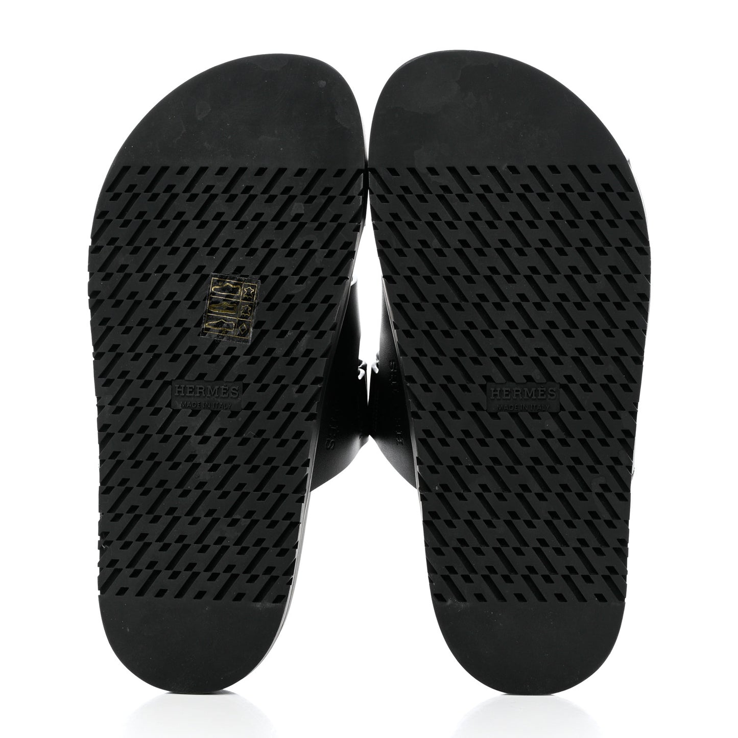 Calfskin Womens Chypre Sandals 36.5 Black