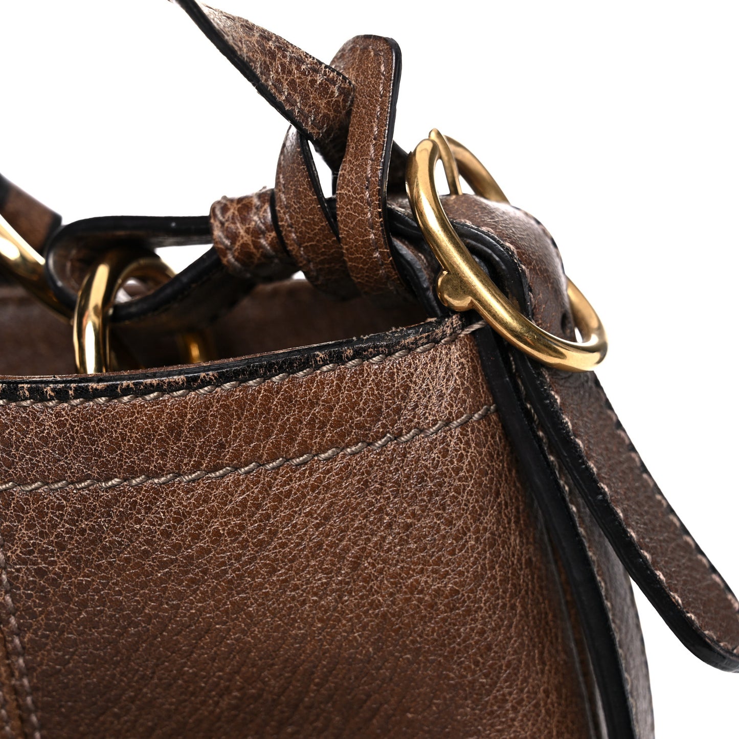 Calfskin Large Harness Hobo Maple Brown