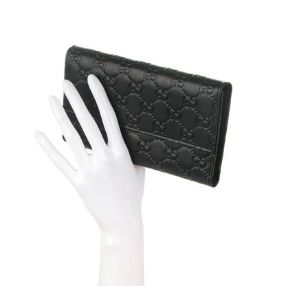 Gucci Guccissima Continental Flap Wallet Black 2 of 7