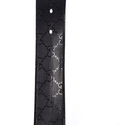Gucci Imprime Monogram Interlocking G Belt 90 36 Black 9 of 10