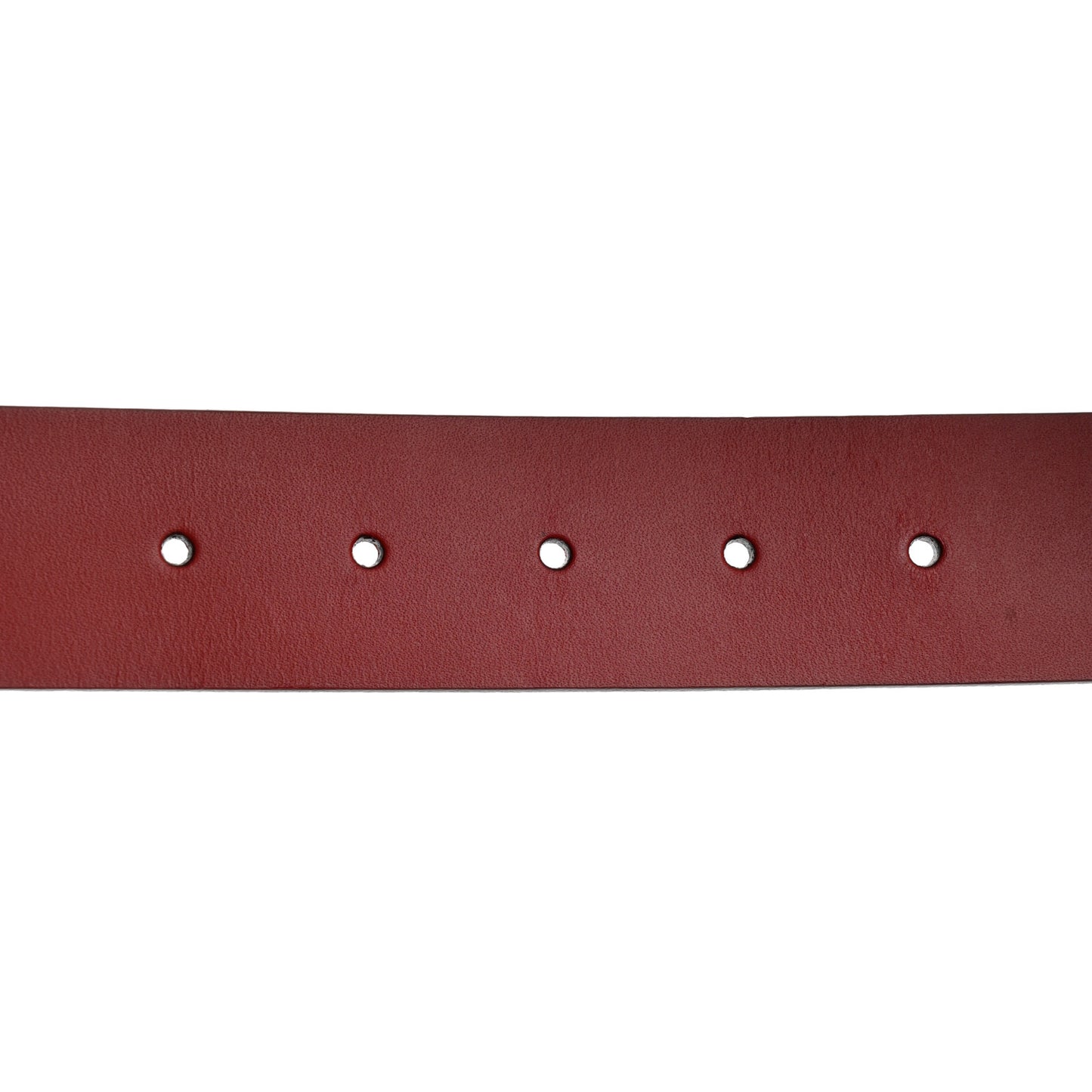 Selleria Calfskin Nickel Interlocking G 37mm Belt 90 36 Rosso