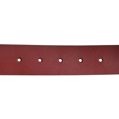 Gucci Selleria Calfskin Nickel Interlocking G 37mm Belt 90 36 Rosso 5 of 6