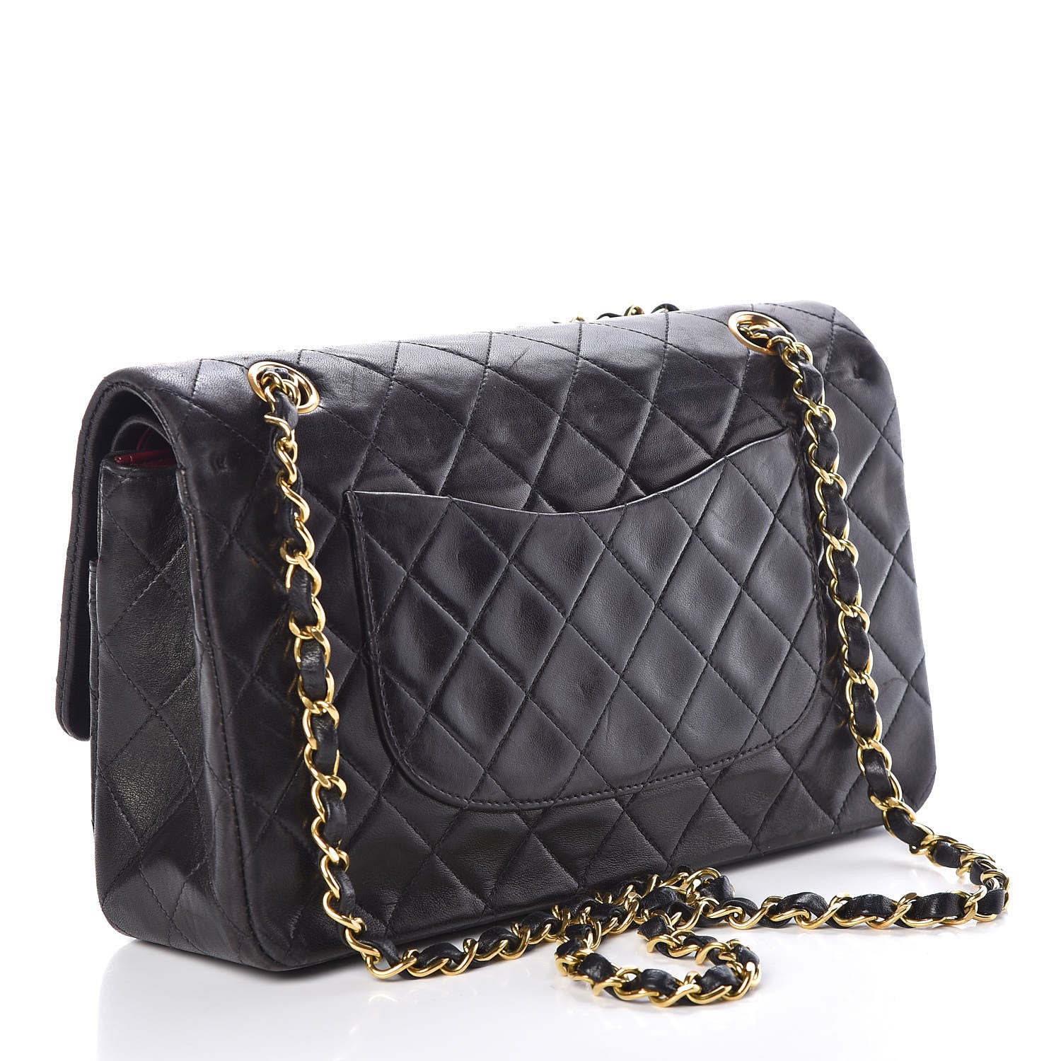 Chanel Lambskin Quilted Medium Double Flap Black 3 of 11