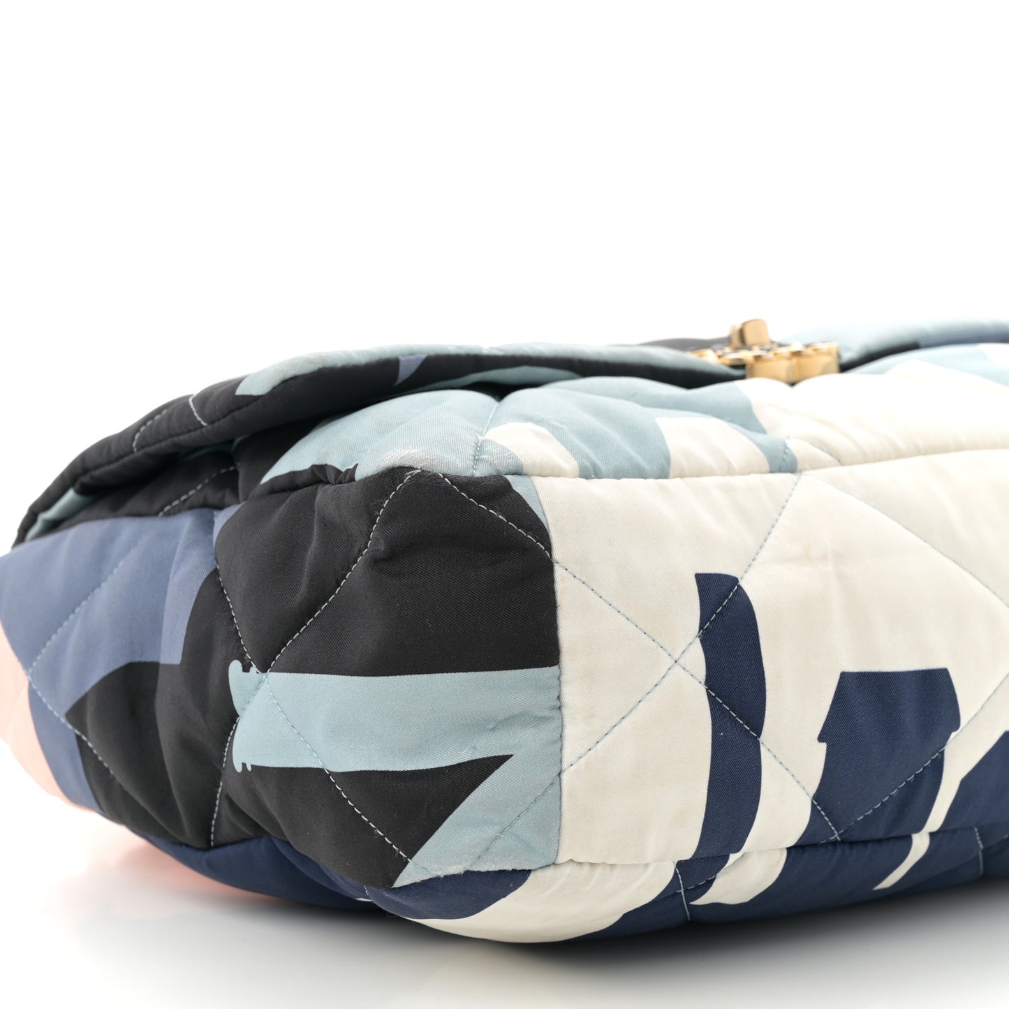 Silk Maxi Scarf Chanel 19 Flap Black Blue White