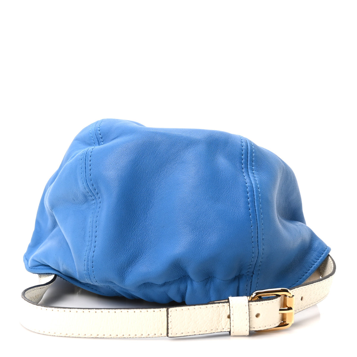 X ADIDAS Lambskin Trefoil Stefanos Baseball Hat L Blue