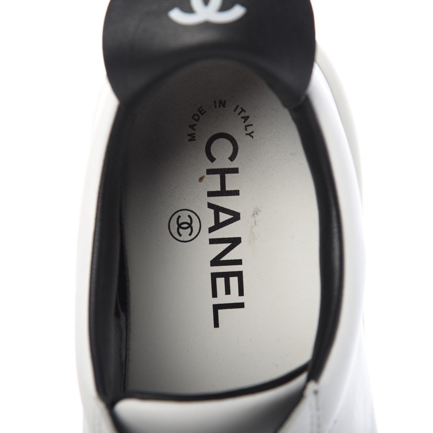 Chanel Calfskin CC Sneakers 38 White 7 of 12