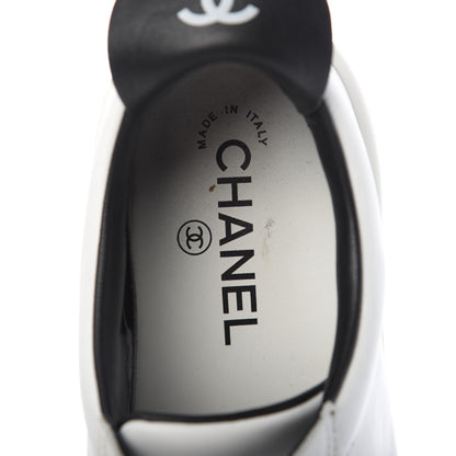 Chanel Calfskin CC Sneakers 38 White 7 of 12