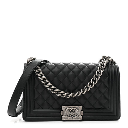 Chanel Caviar Quilted Medium Boy Flap Black 1 of 11