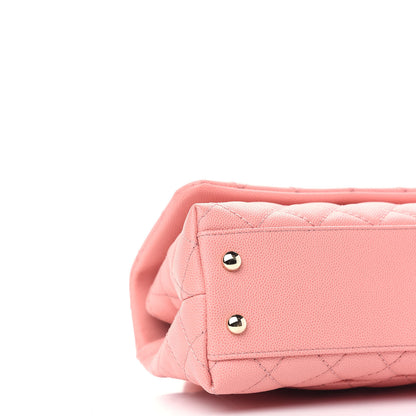 Chanel Caviar Quilted Mini Coco Handle Flap Pink 7 of 8