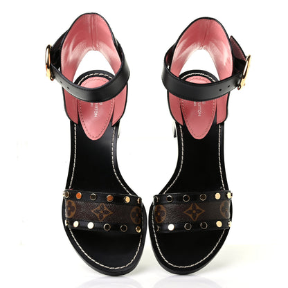 Louis Vuitton Passenger Sandals 36.5 Black 10 of 11