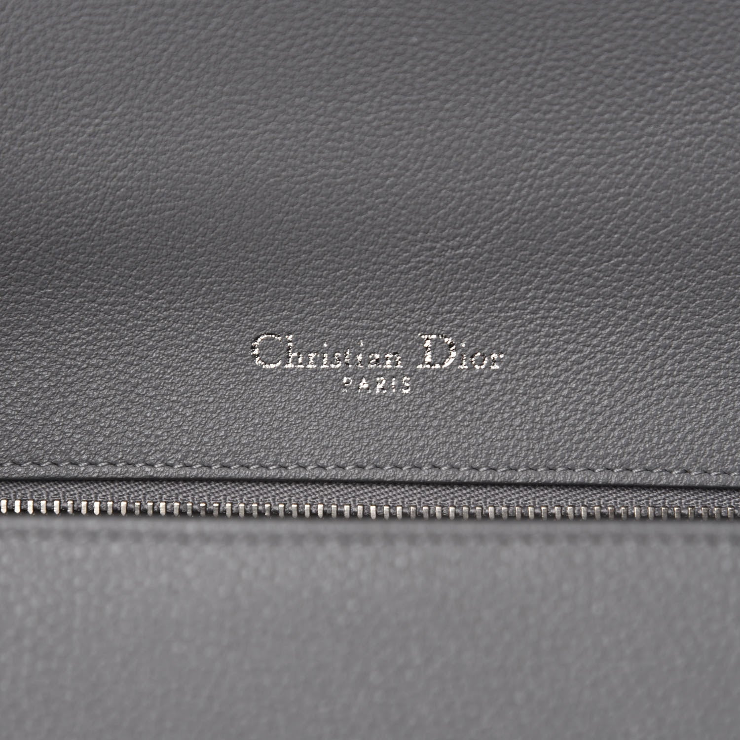 Christian Dior Grained Calfskin Medium Diorama Flap Bag Gris 8 of 11