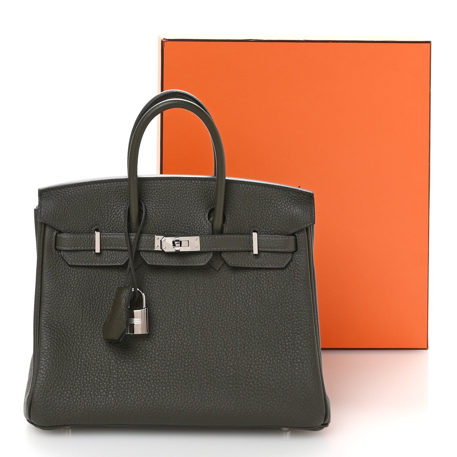 Hermes Togo Birkin 25 Vert De Gris 11 of 11