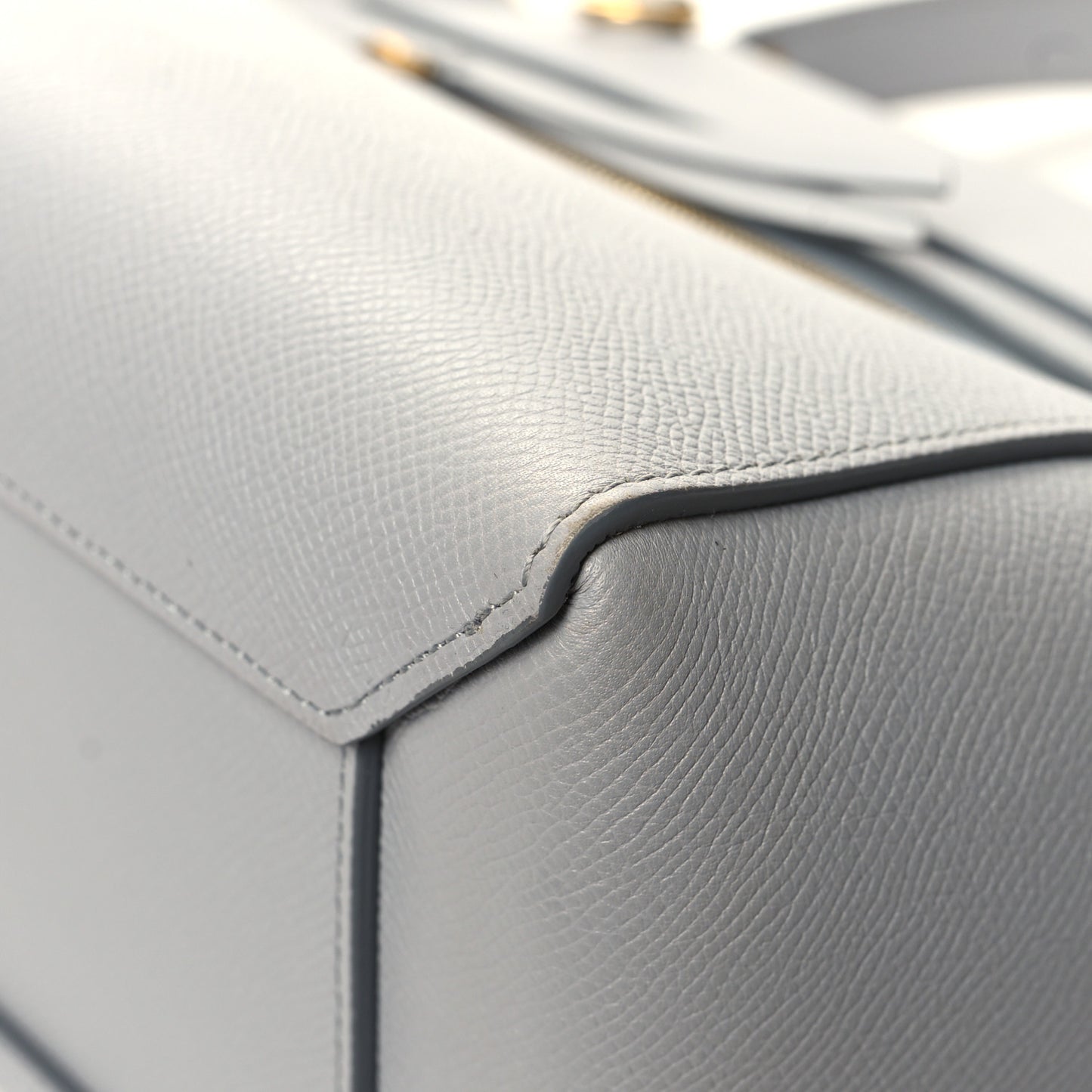 Grained Calfskin Micro Belt Bag Cloud