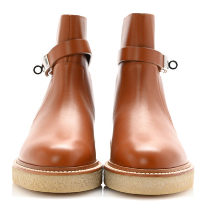 Hermes Heritage Calfskin History Ankle Boots 36 Naturel 3 of 11
