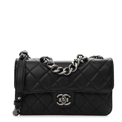 Chanel Goatskin Quilted Medium Perfect Edge Flap Black 1 of 9